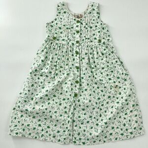 Vintage Cornelloki girls cottagecore prairie‎ style button front sun dress